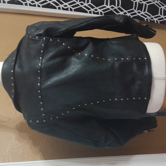 Papa's Leather Barn handcrafted for me Size Small black motorcycle jacket - Picture 2 of 4